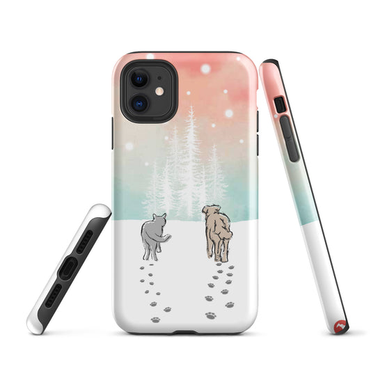 Cat and Dog Watercolor iPhone® Case