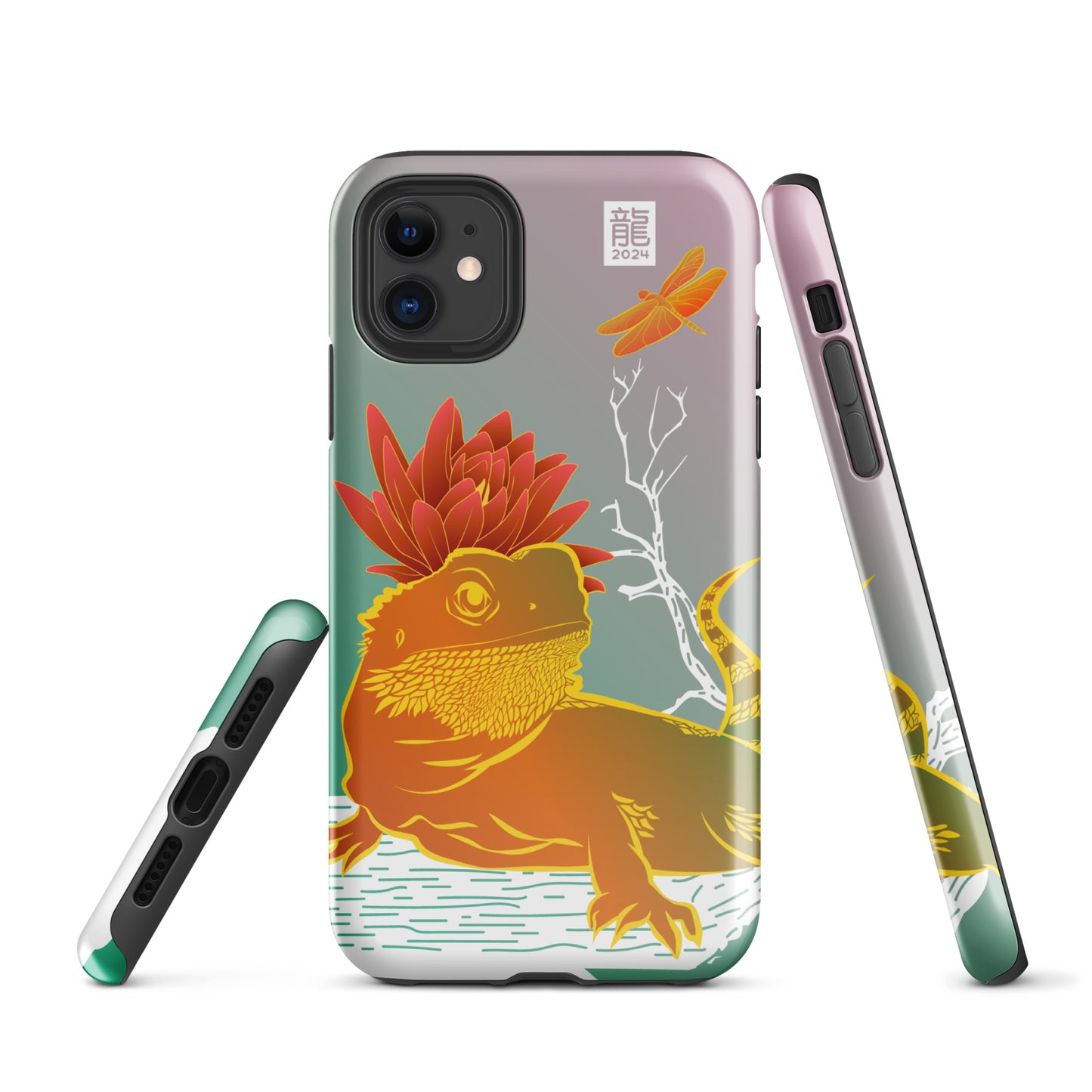 Year of the Dragon 2024 Teal iPhone® Case