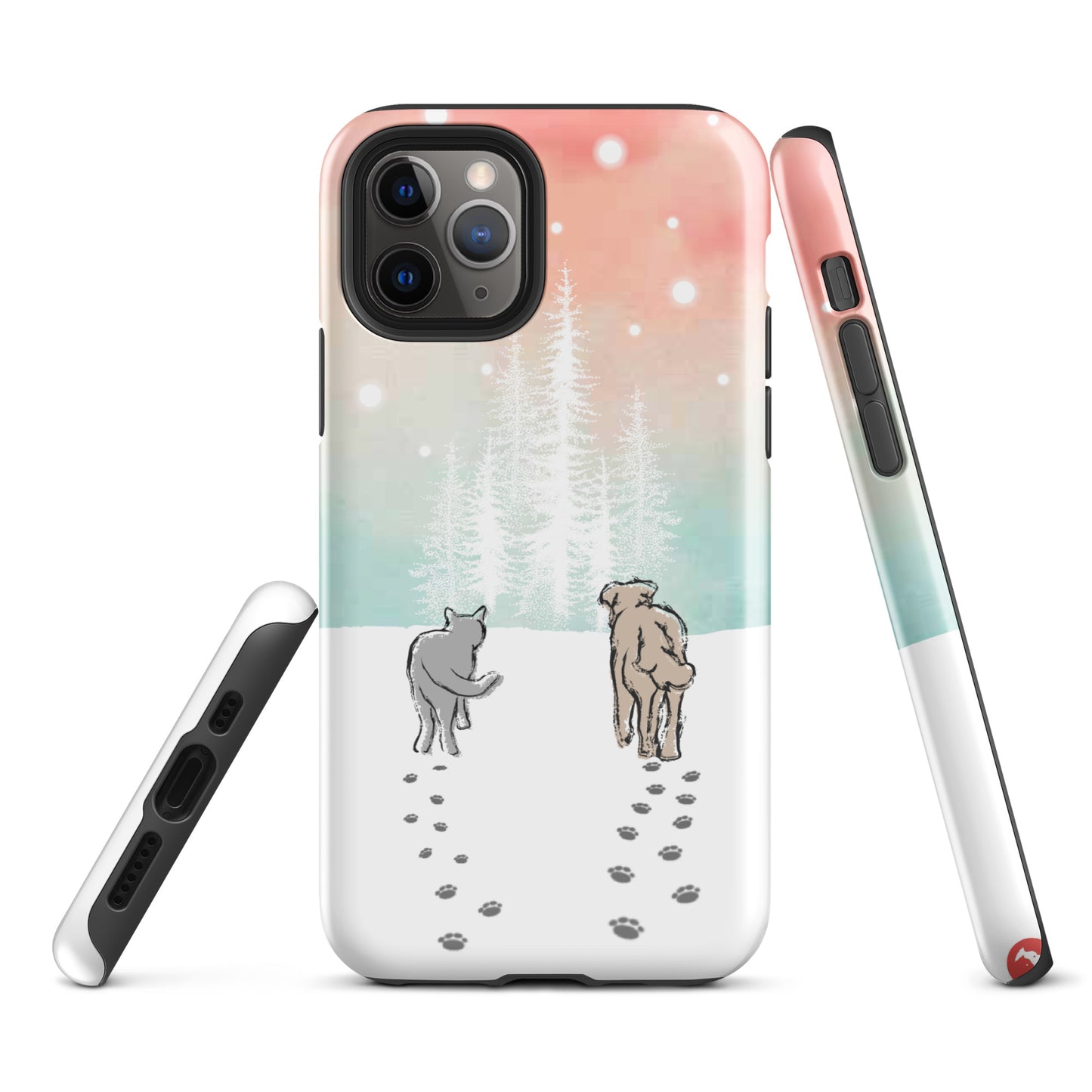Cat and Dog Watercolor iPhone® Case