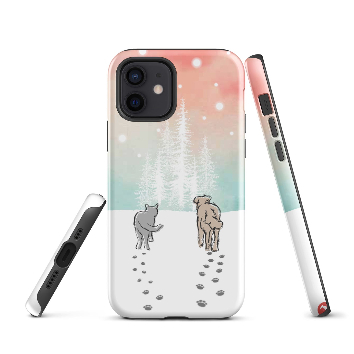 Cat and Dog Watercolor iPhone® Case