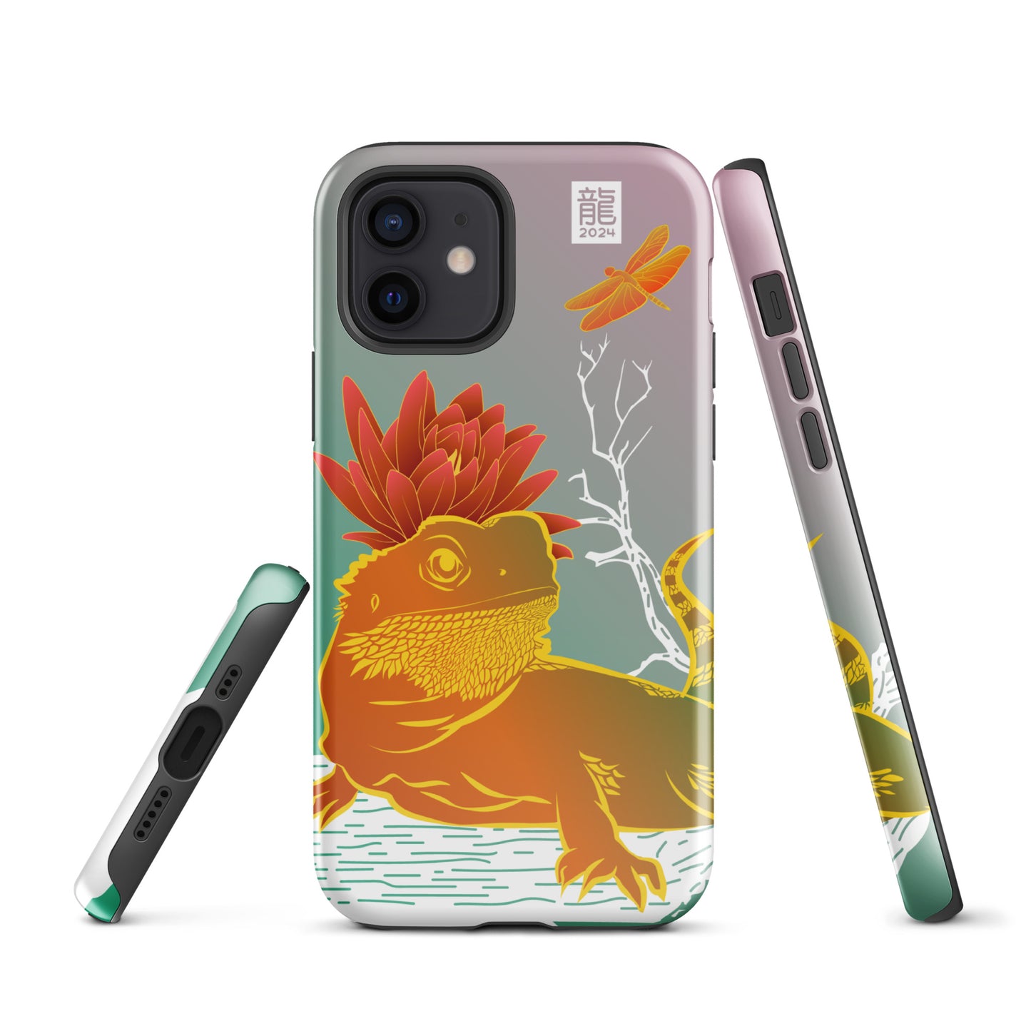 Year of the Dragon 2024 Teal iPhone® Case