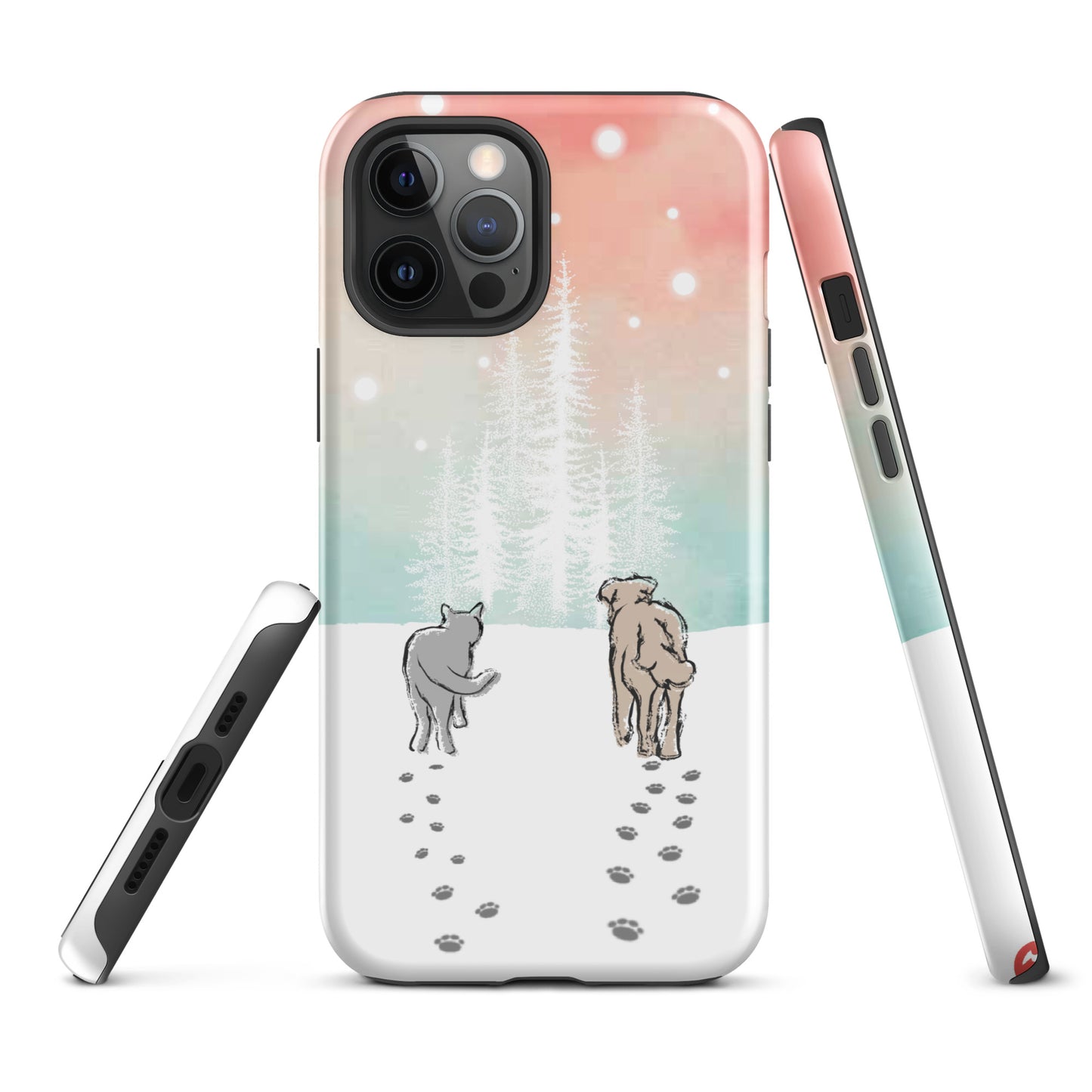 Cat and Dog Watercolor iPhone® Case
