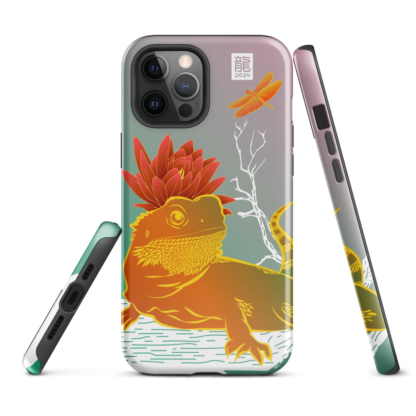 Year of the Dragon 2024 Teal iPhone® Case