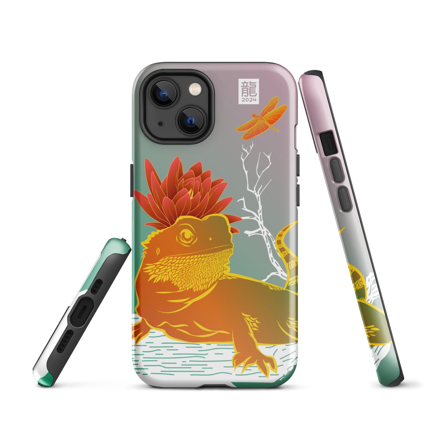 Year of the Dragon 2024 Teal iPhone® Case