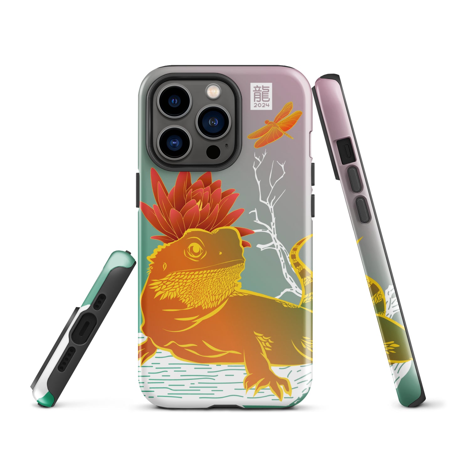 Year of the Dragon 2024 Teal iPhone® Case