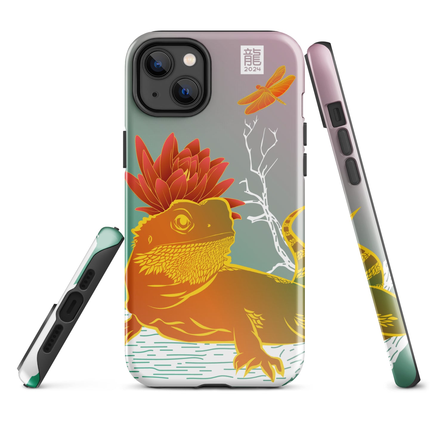 Year of the Dragon 2024 Teal iPhone® Case