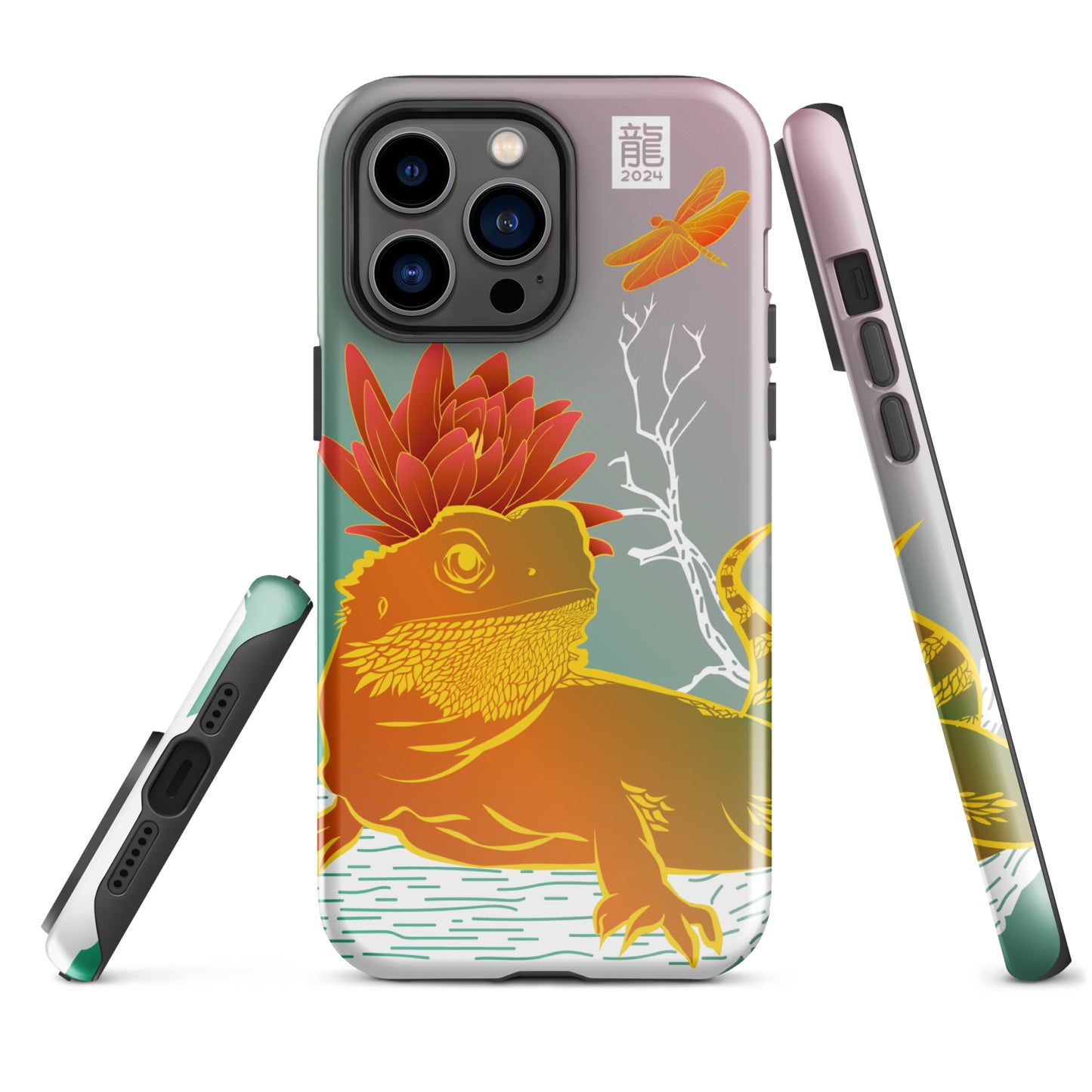 Year of the Dragon 2024 Teal iPhone® Case