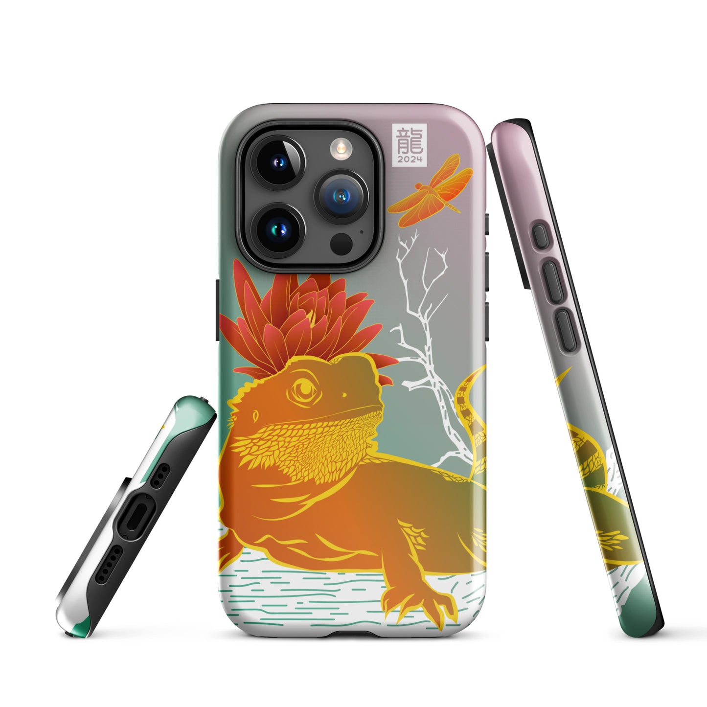 Year of the Dragon 2024 Teal iPhone® Case