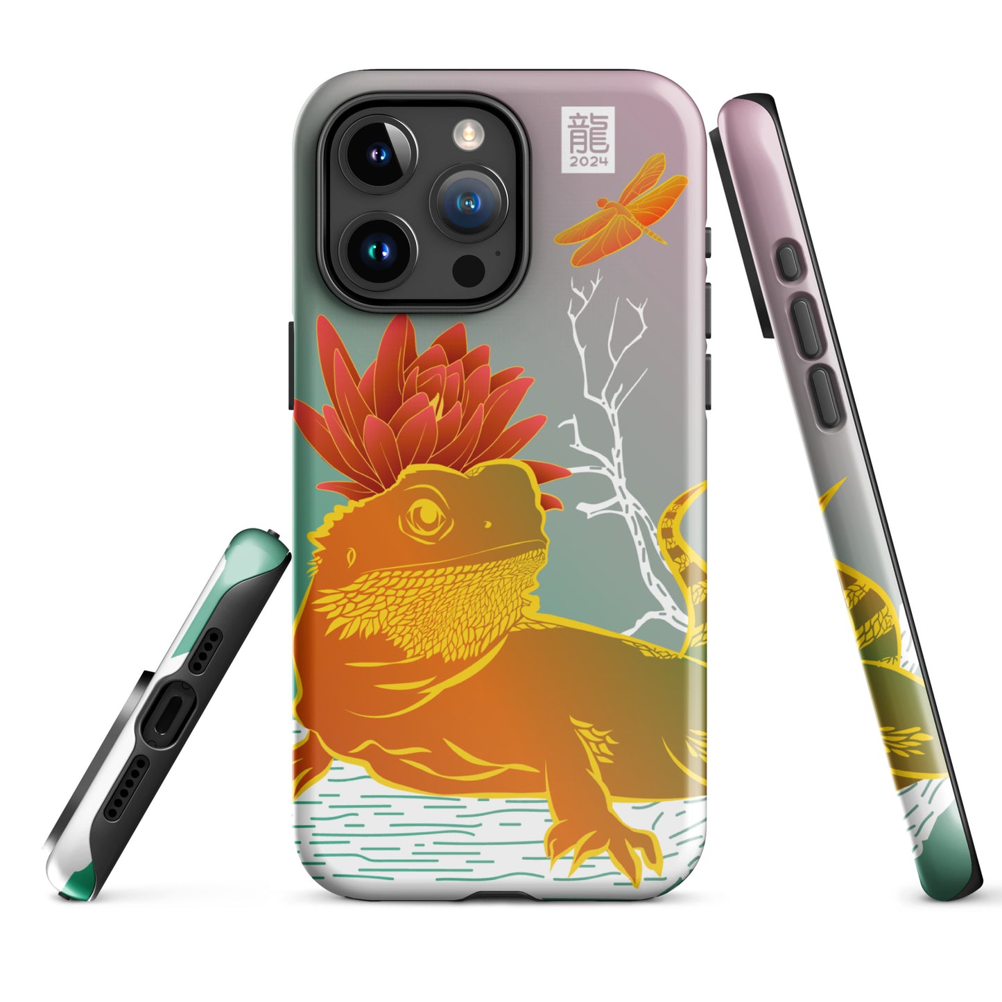 Year of the Dragon 2024 Teal iPhone® Case