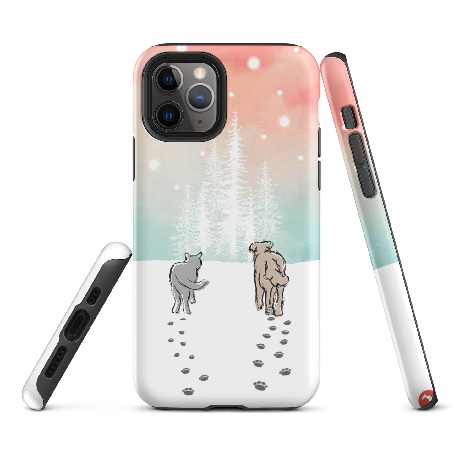 Cat and Dog Watercolor iPhone® Case