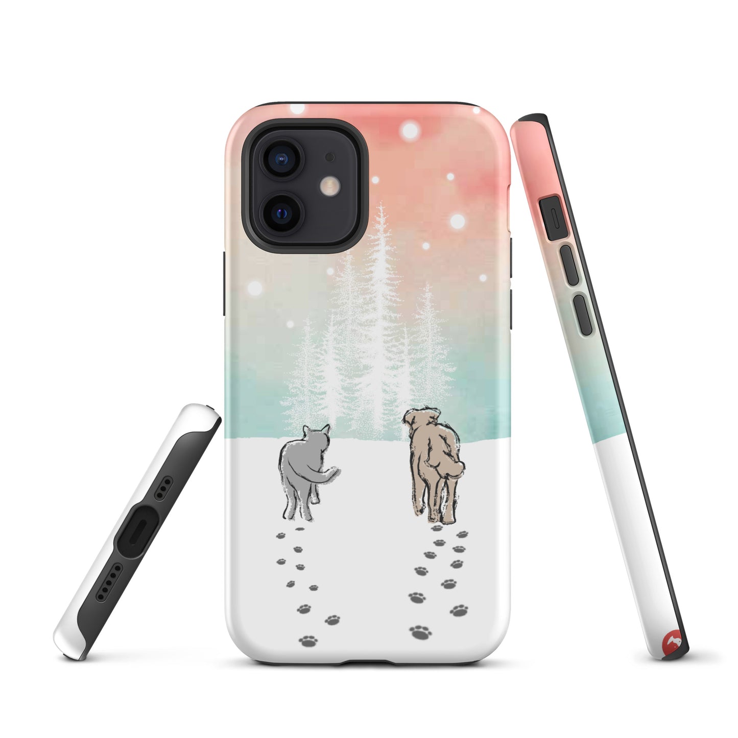 Cat and Dog Watercolor iPhone® Case