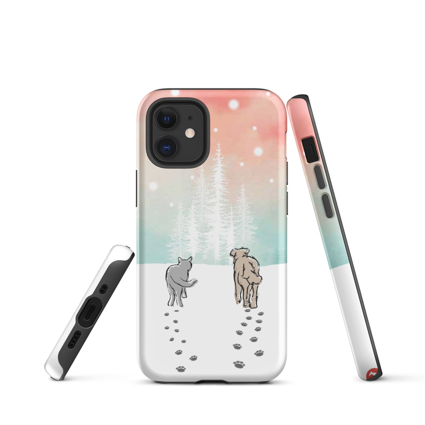 Cat and Dog Watercolor iPhone® Case