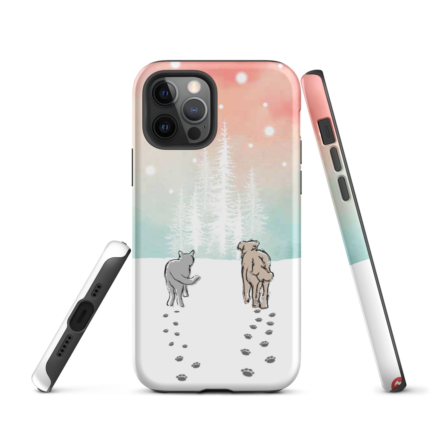 Cat and Dog Watercolor iPhone® Case