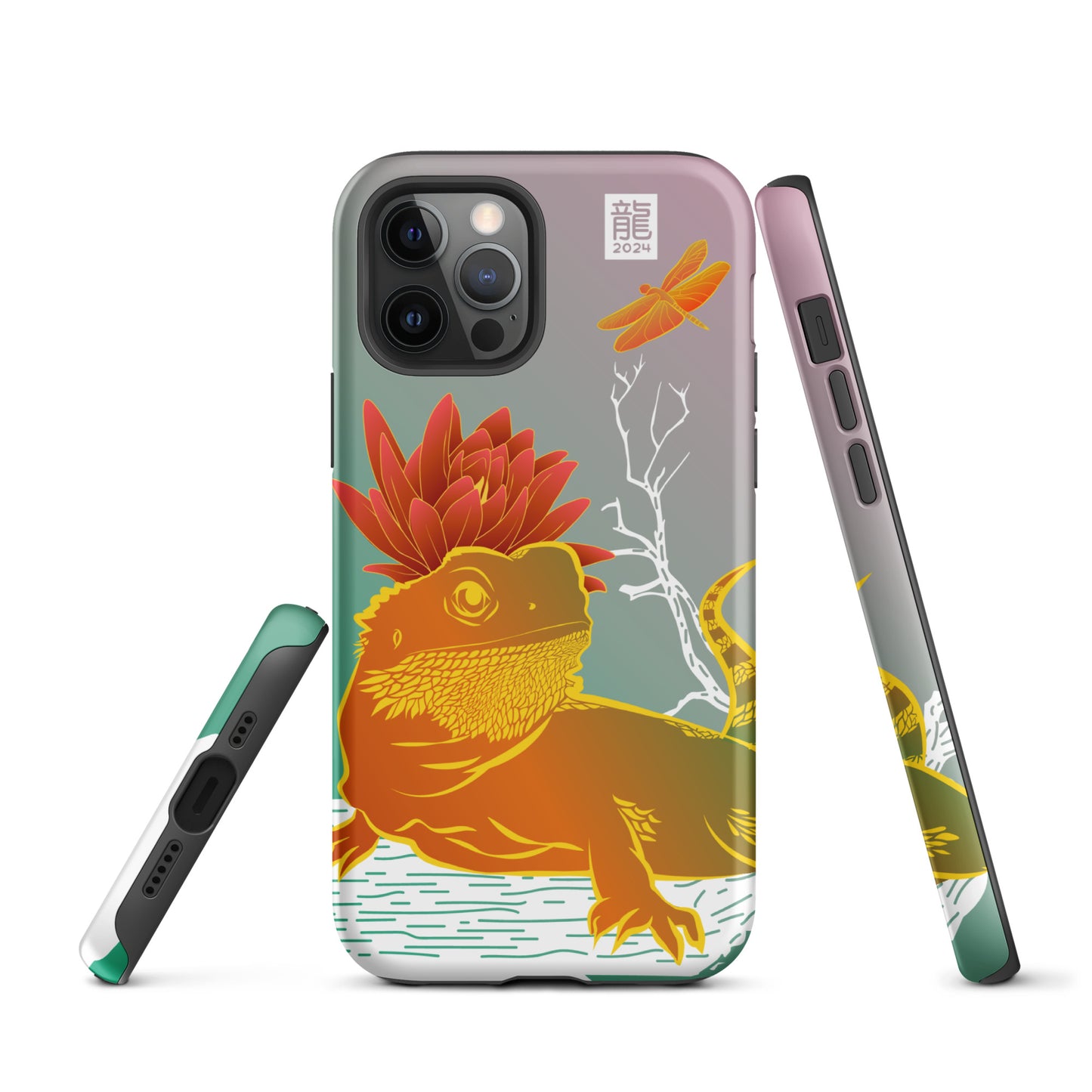 Year of the Dragon 2024 Teal iPhone® Case