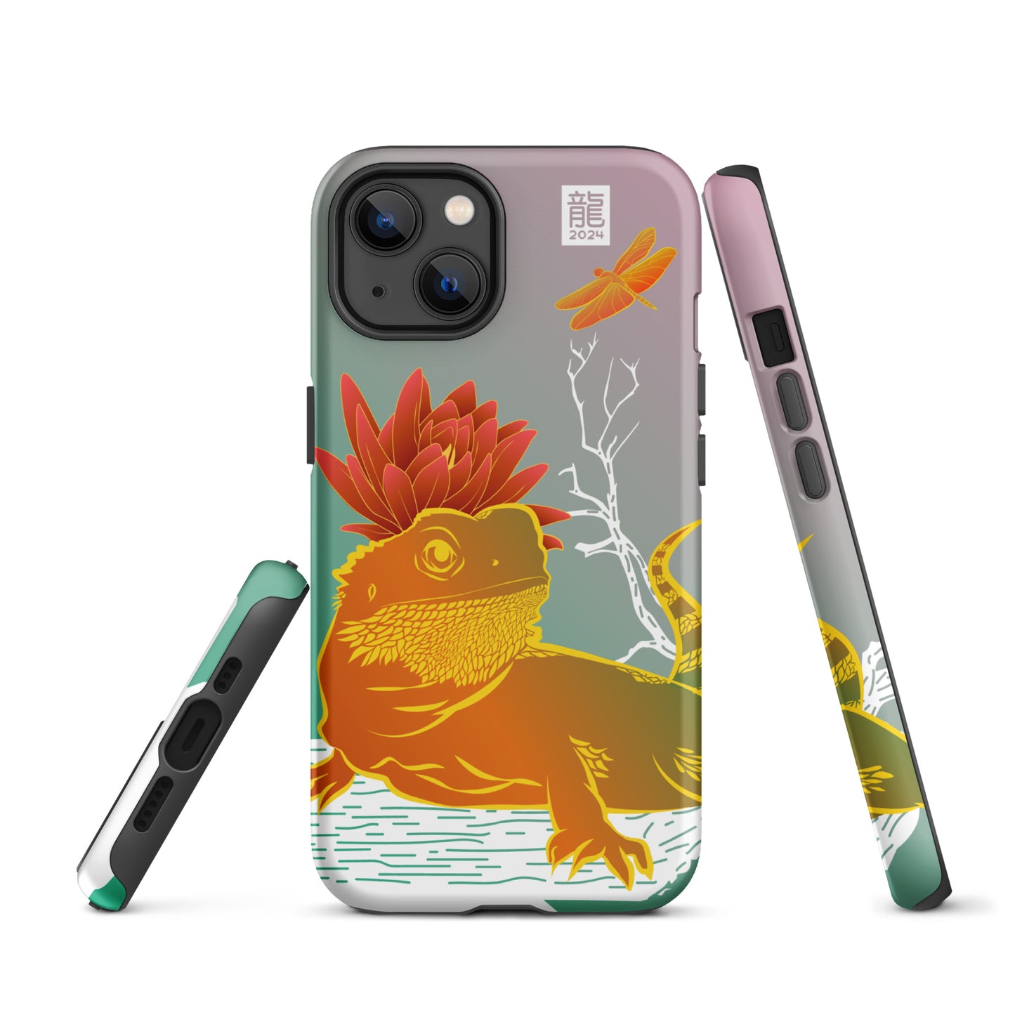 Year of the Dragon 2024 Teal iPhone® Case