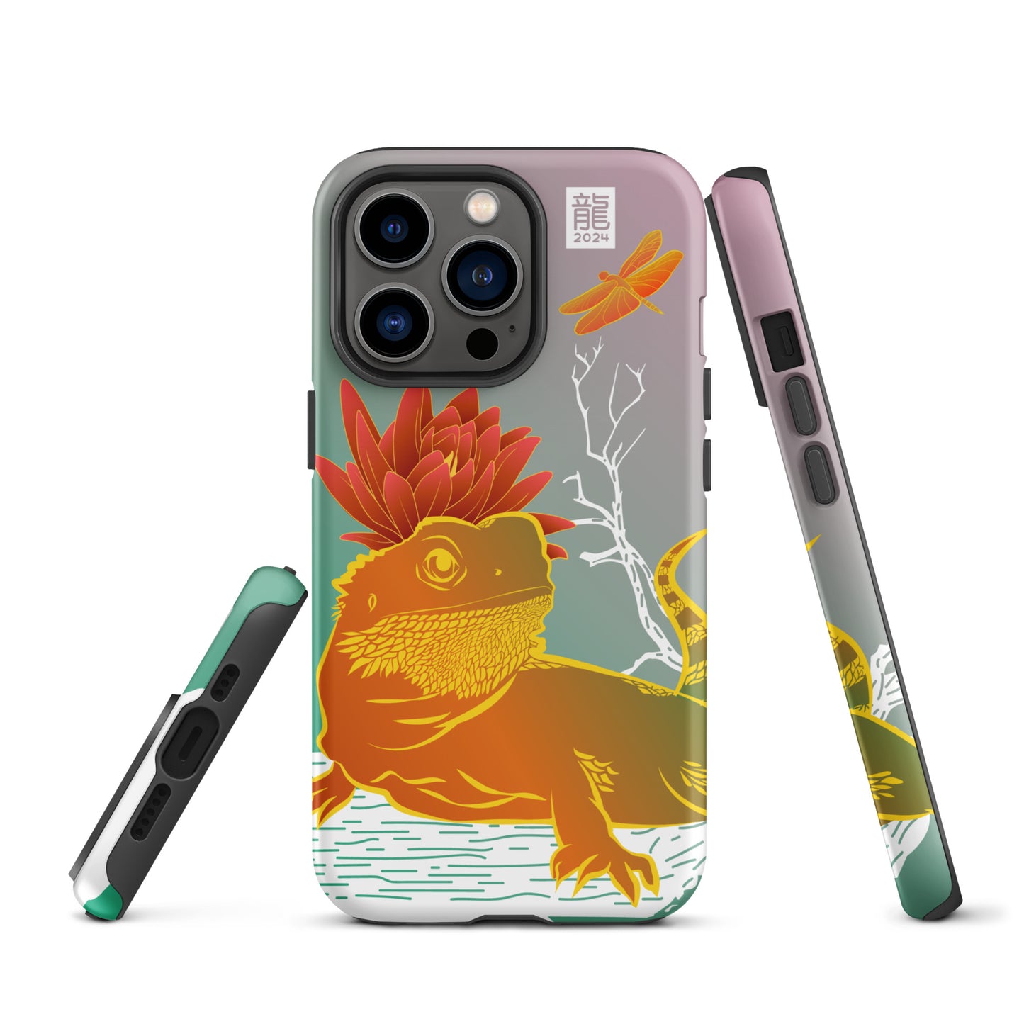 Year of the Dragon 2024 Teal iPhone® Case