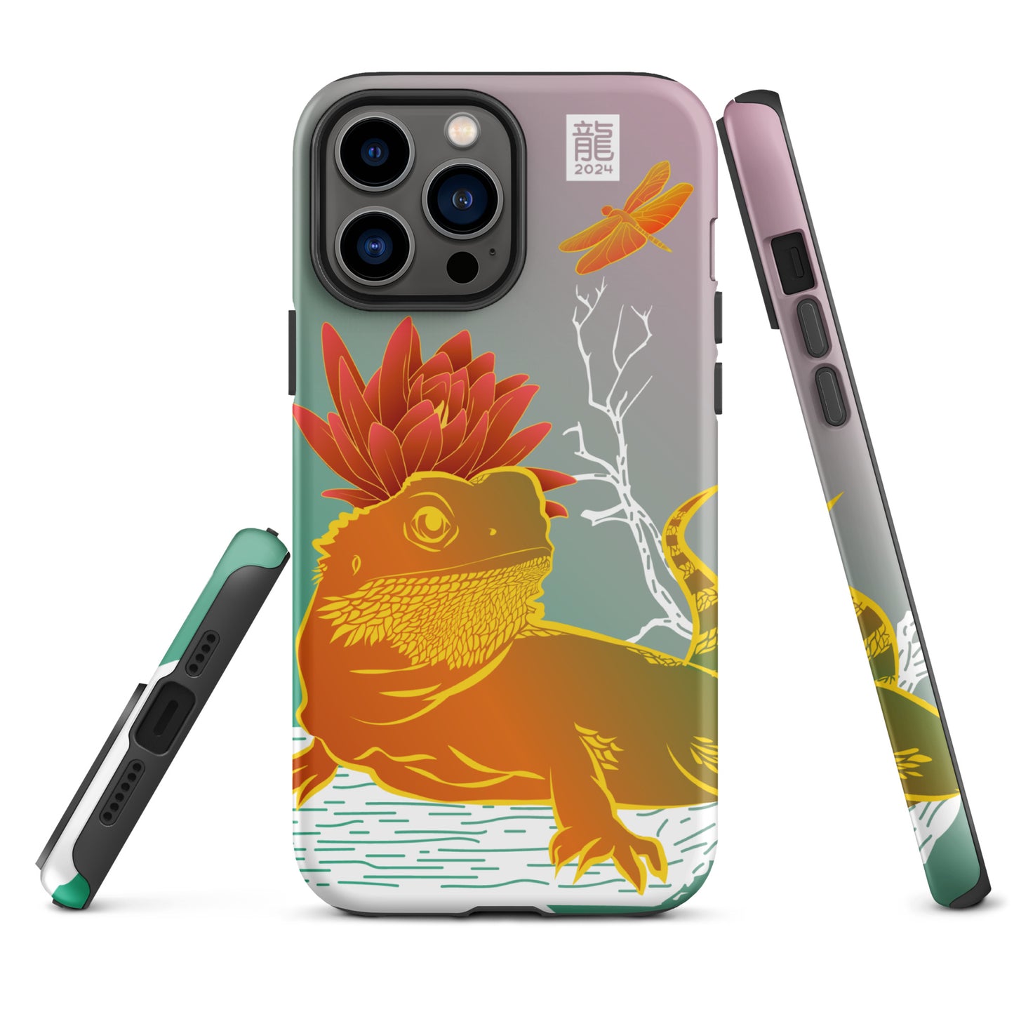 Year of the Dragon 2024 Teal iPhone® Case