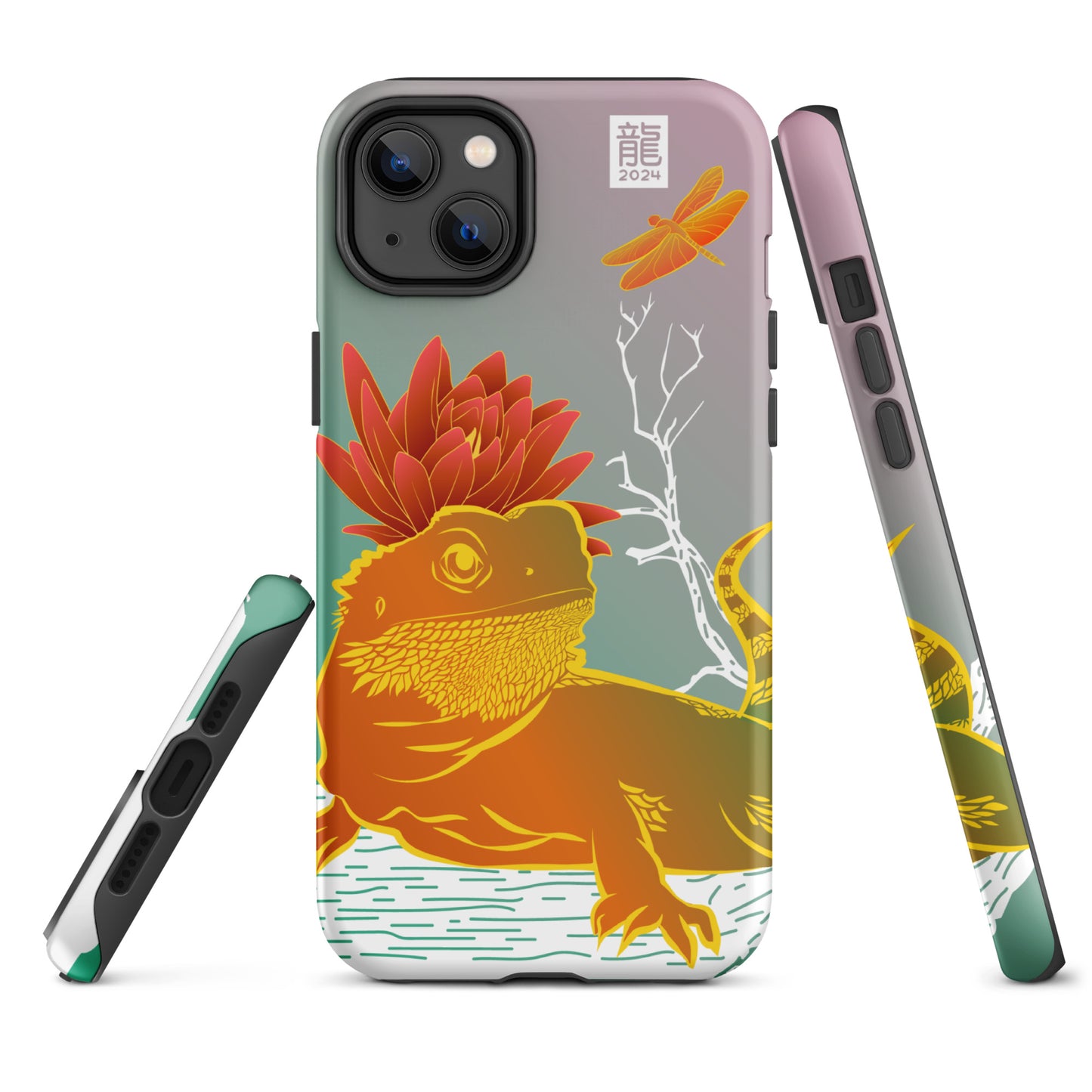 Year of the Dragon 2024 Teal iPhone® Case