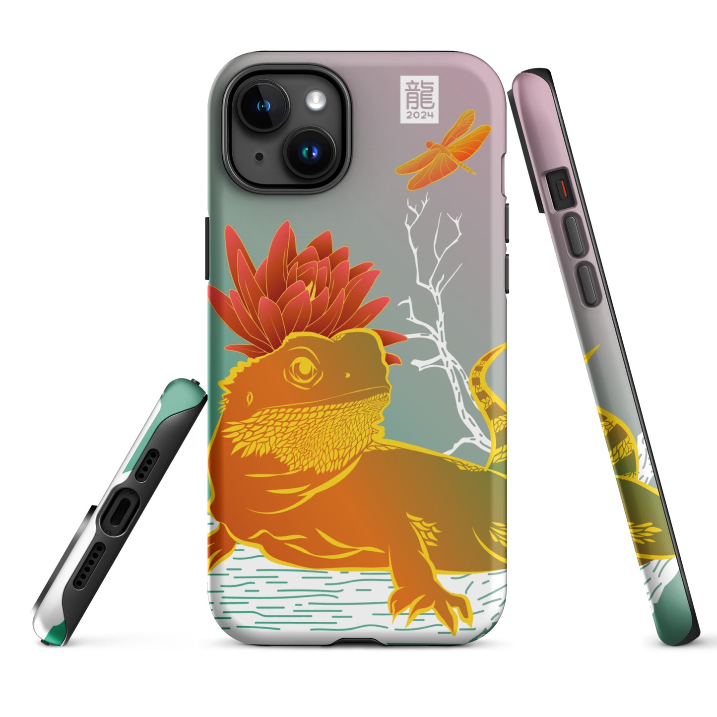 Year of the Dragon 2024 Teal iPhone® Case