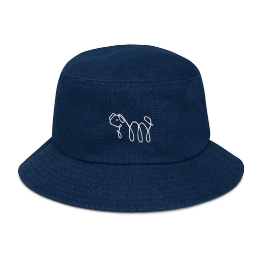 Dog Lovers Denim Bucket Hat