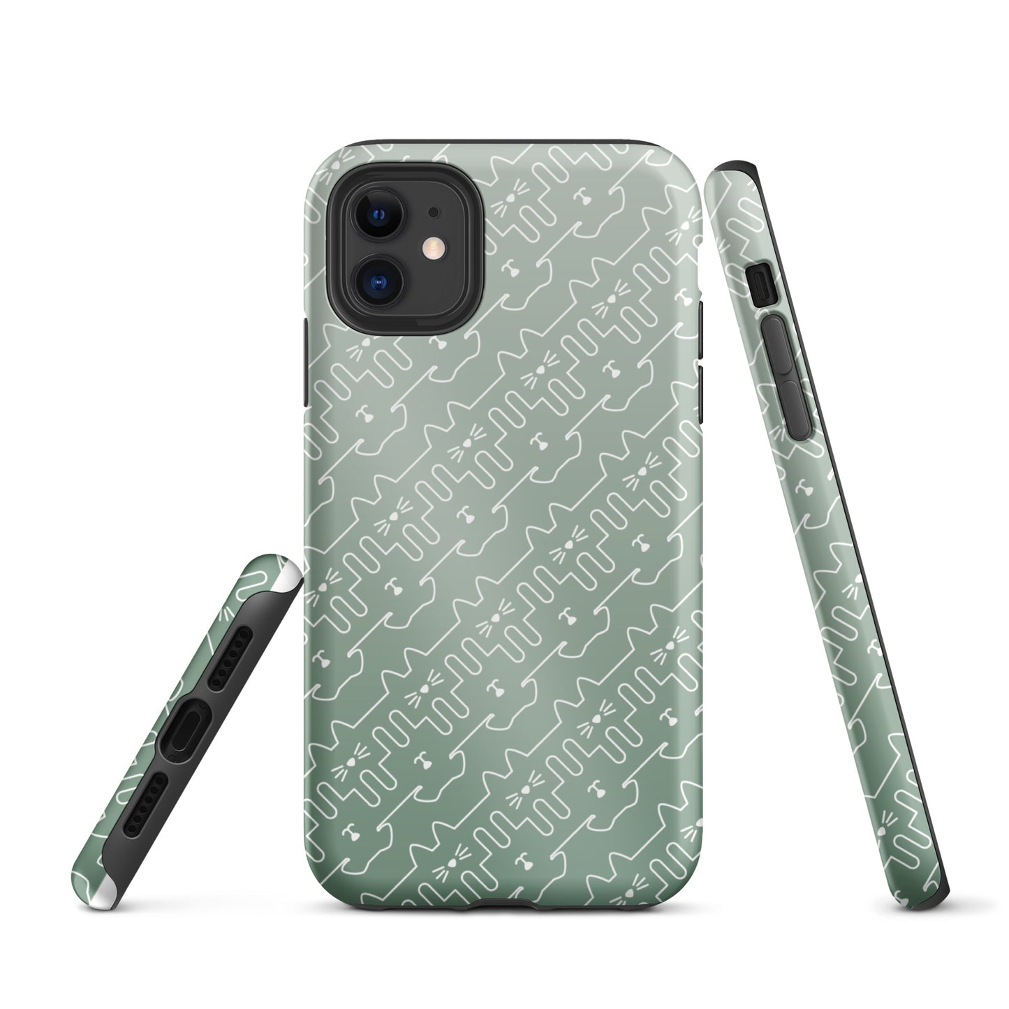 Mint Green Pet Pattern iPhone® Case