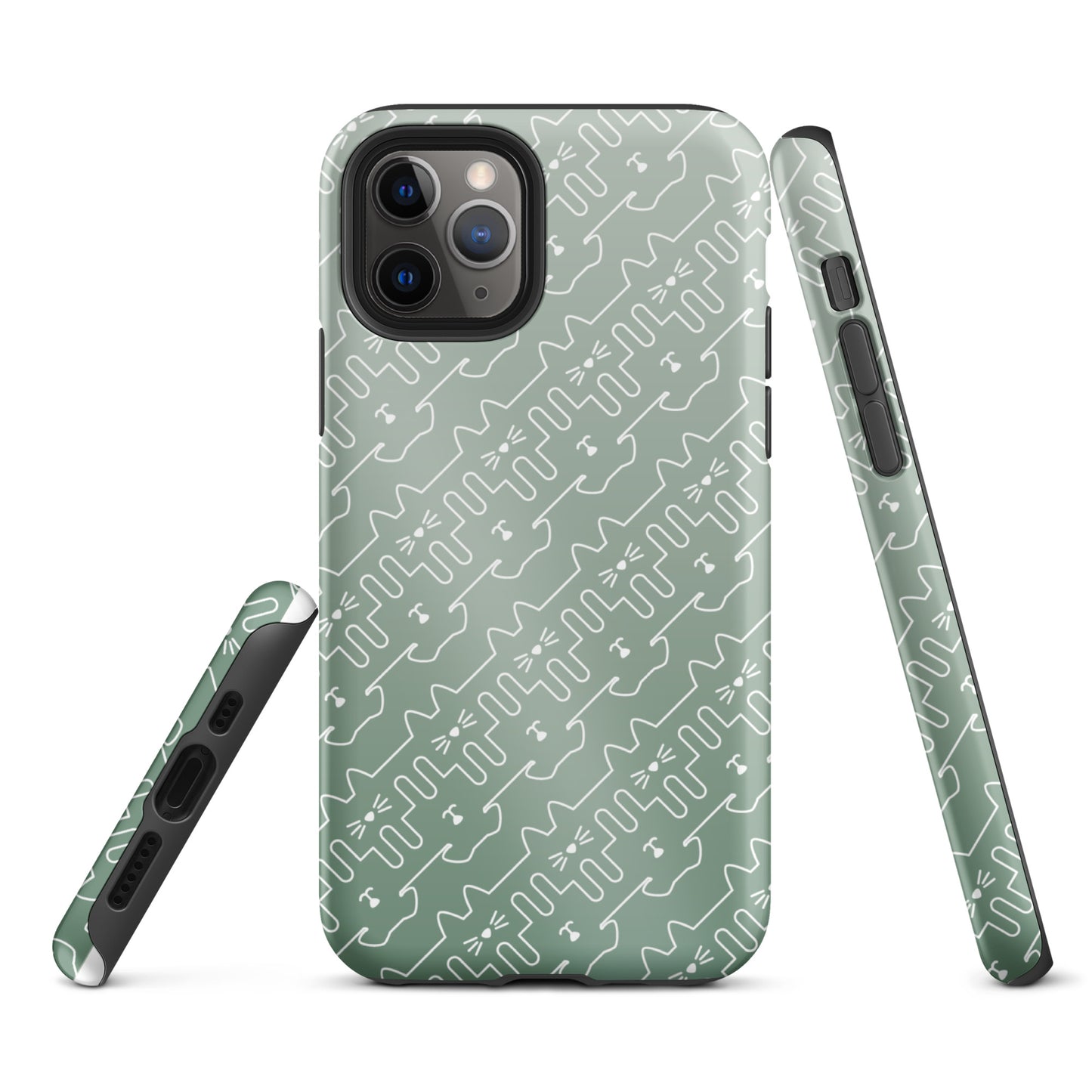 Mint Green Pet Pattern iPhone® Case