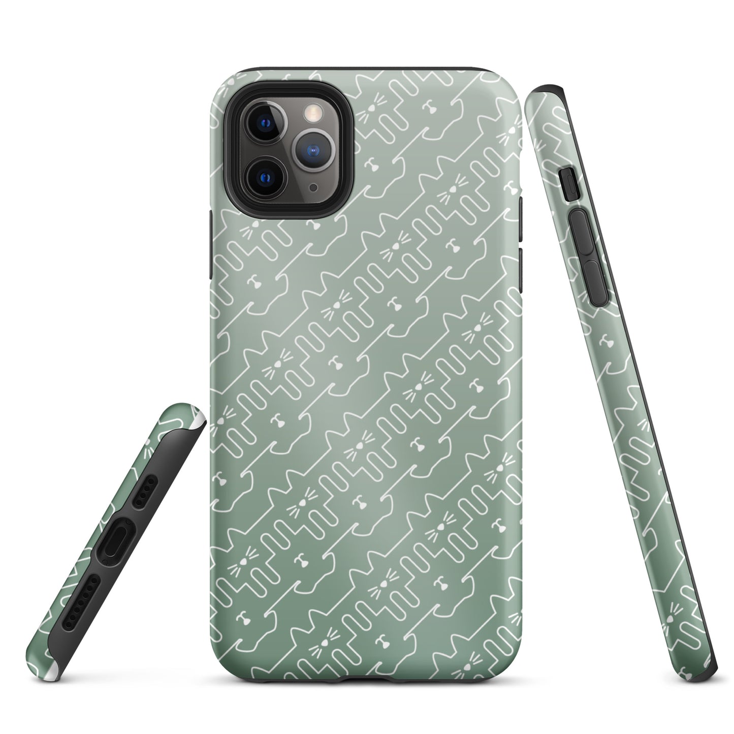 Mint Green Pet Pattern iPhone® Case