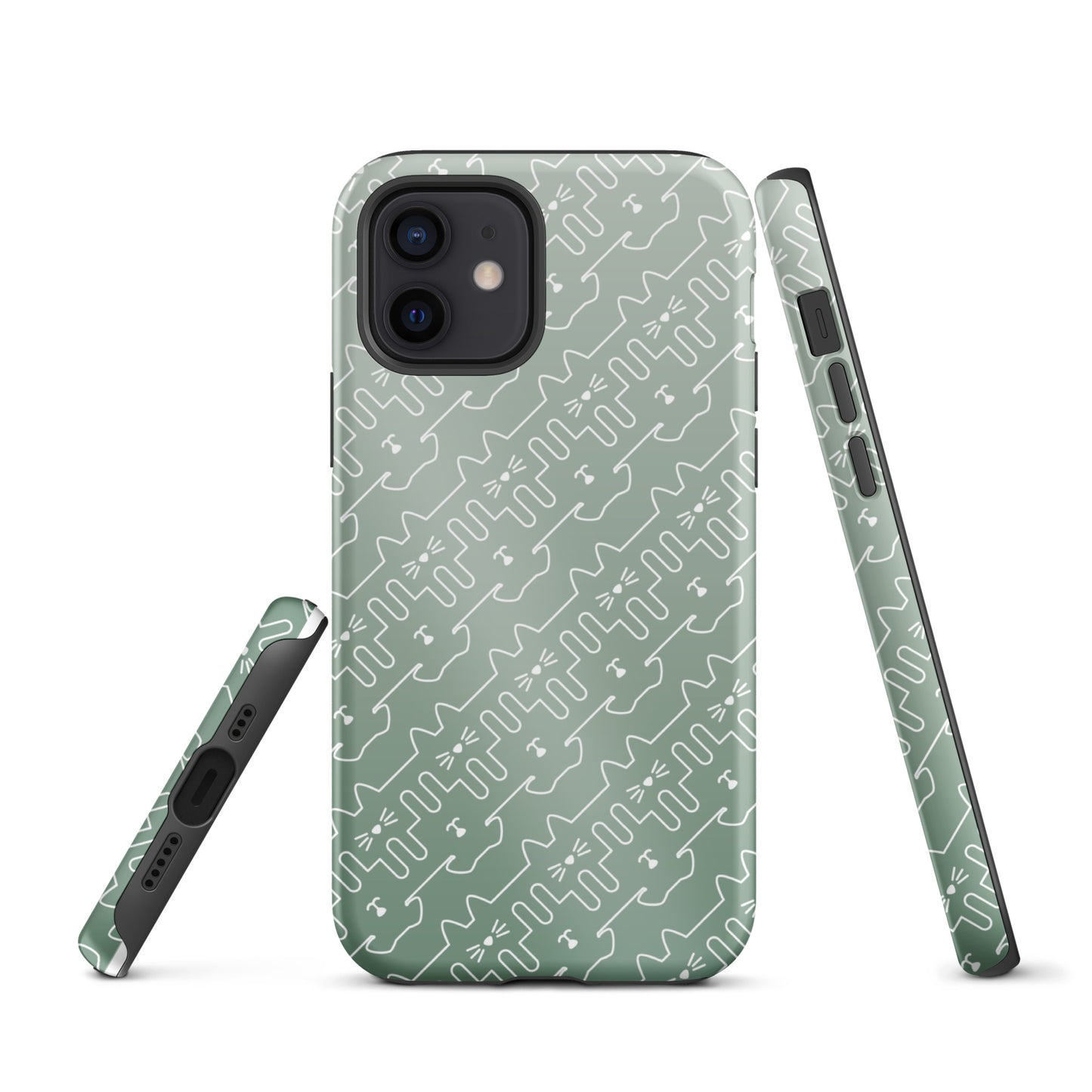Mint Green Pet Pattern iPhone® Case
