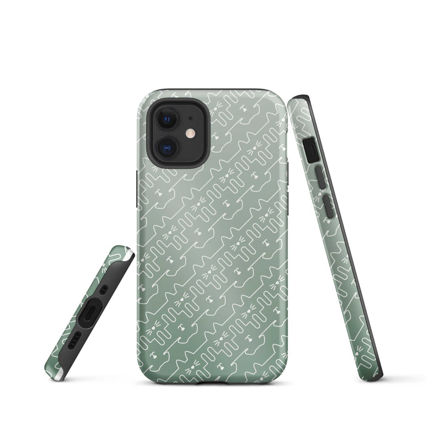 Mint Green Pet Pattern iPhone® Case