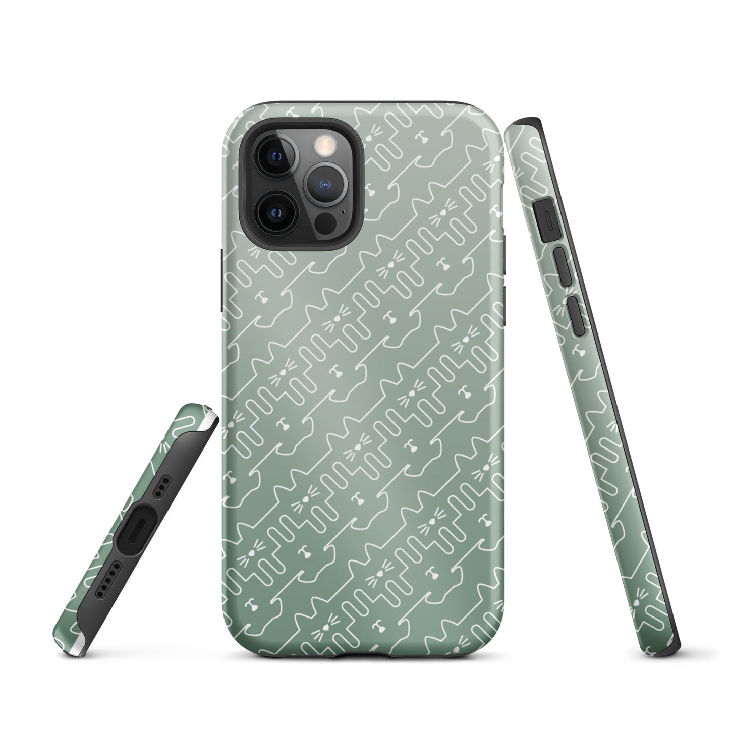 Mint Green Pet Pattern iPhone® Case