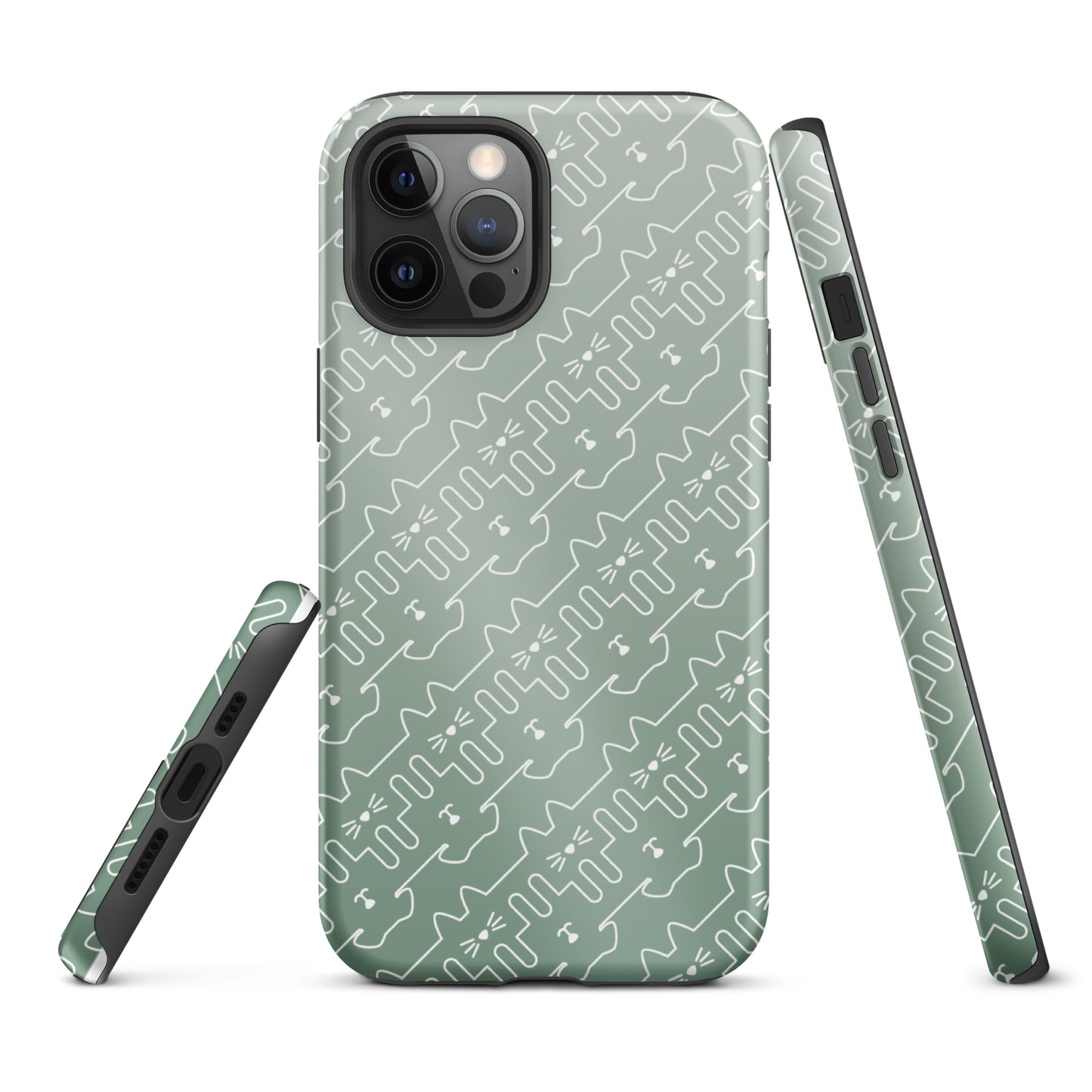 Mint Green Pet Pattern iPhone® Case