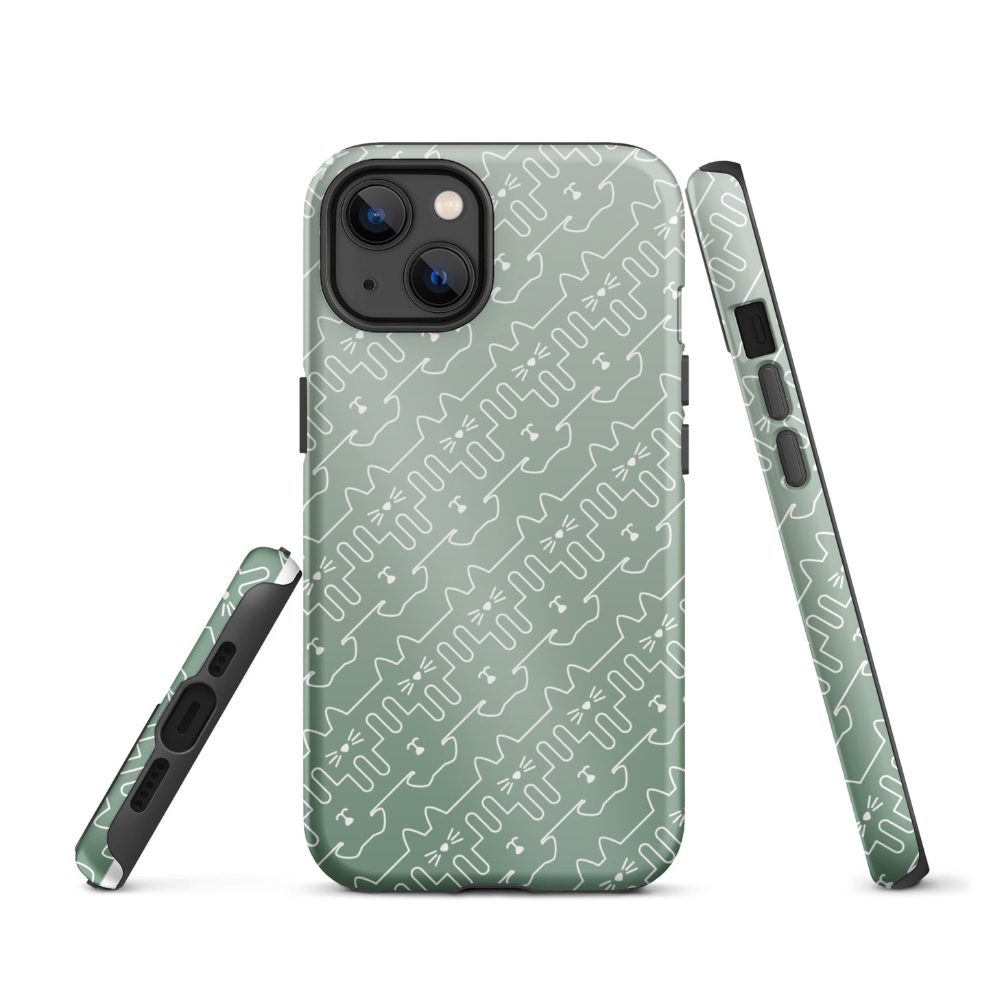 Mint Green Pet Pattern iPhone® Case