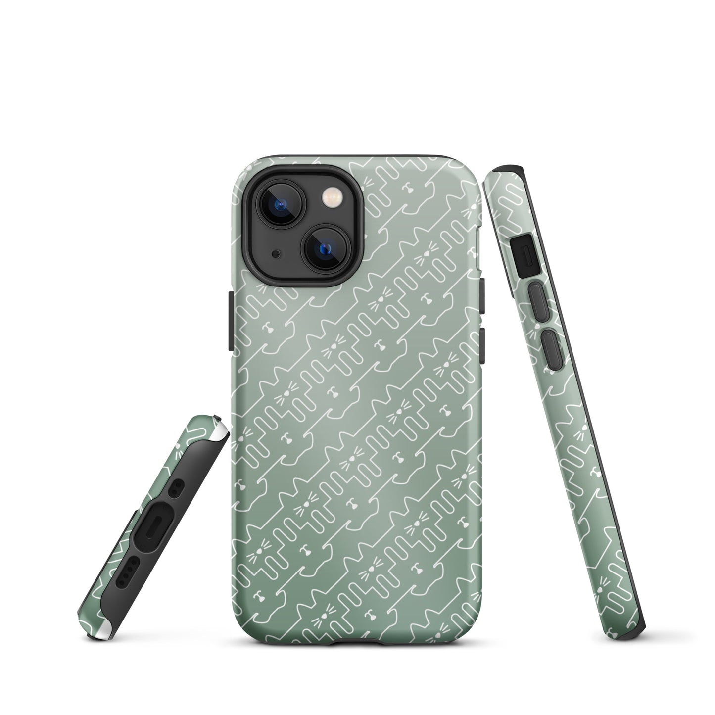 Mint Green Pet Pattern iPhone® Case