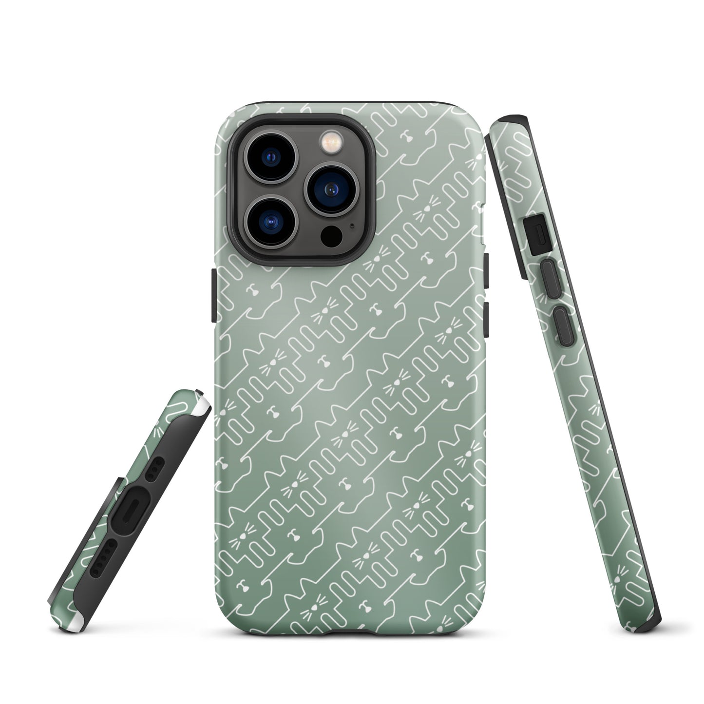 Mint Green Pet Pattern iPhone® Case