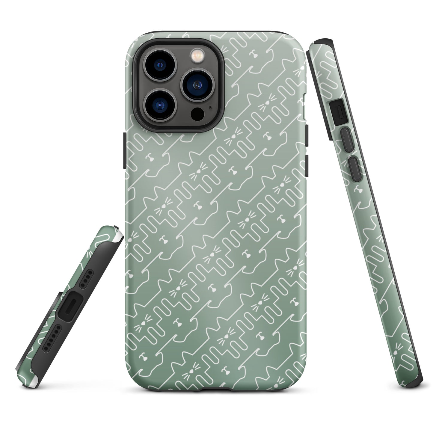 Mint Green Pet Pattern iPhone® Case