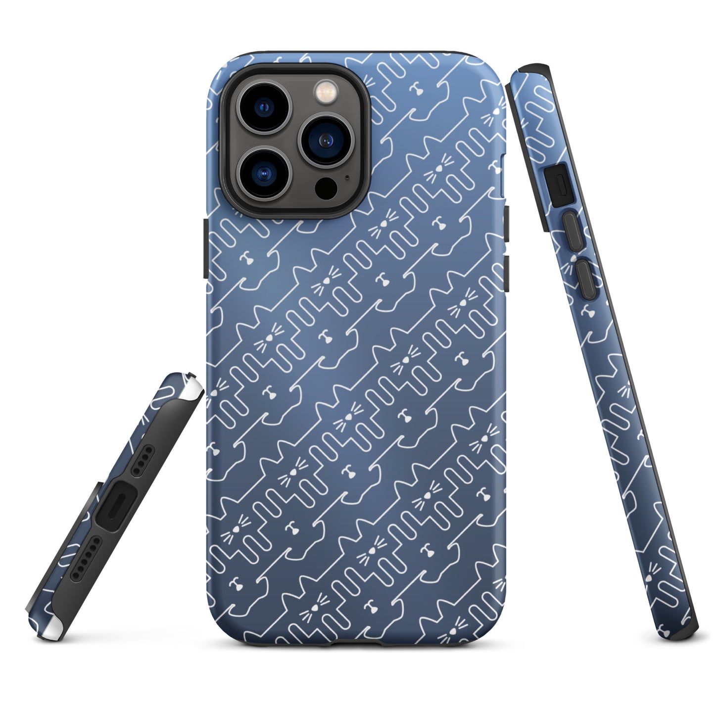 Slate Blue Pet Pattern iPhone® Case