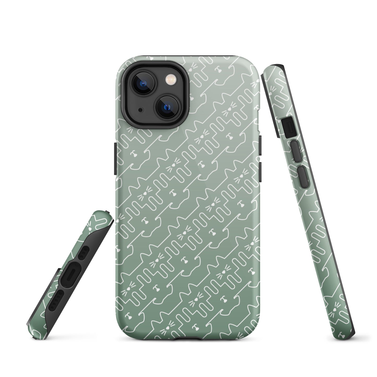 Mint Green Pet Pattern iPhone® Case