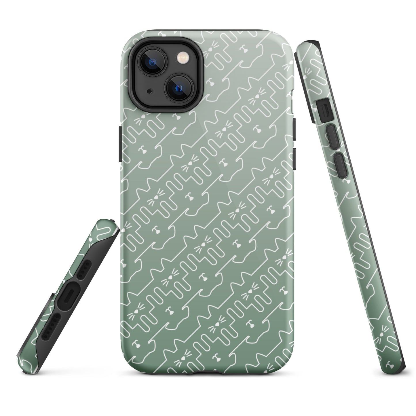Mint Green Pet Pattern iPhone® Case
