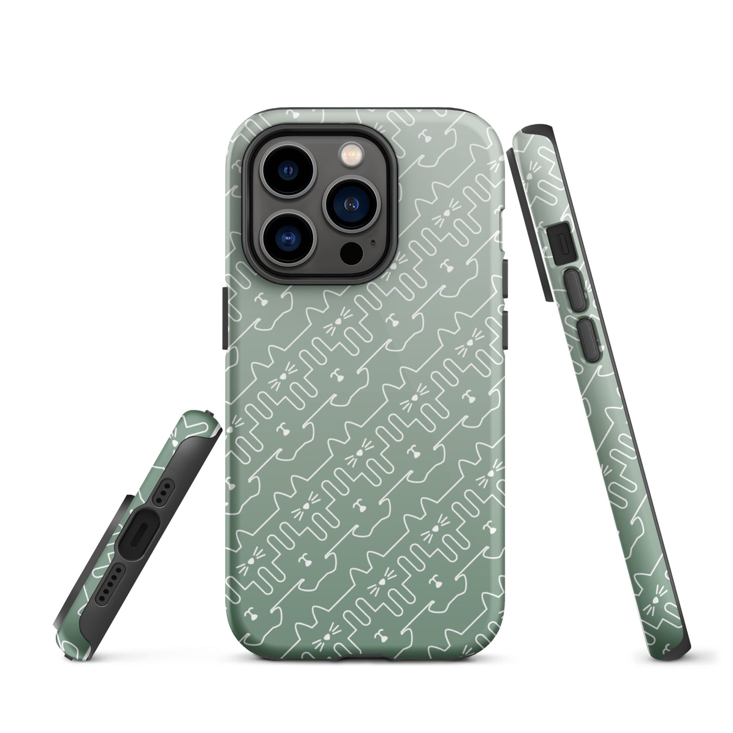 Mint Green Pet Pattern iPhone® Case