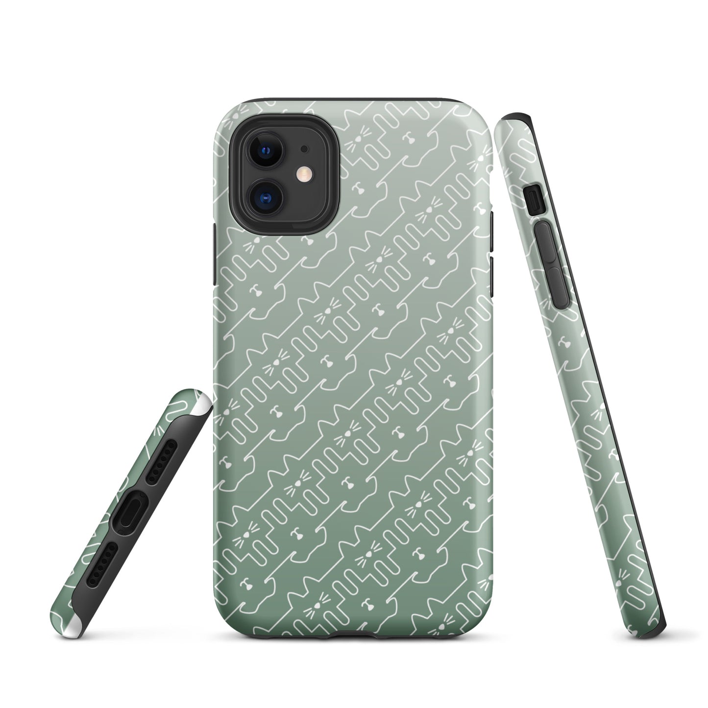 Mint Green Pet Pattern iPhone® Case