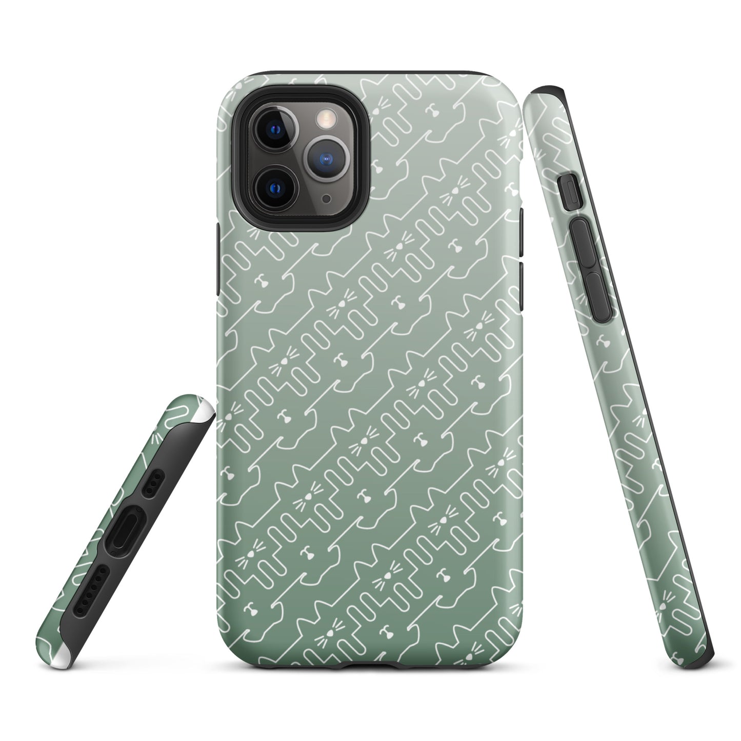 Mint Green Pet Pattern iPhone® Case