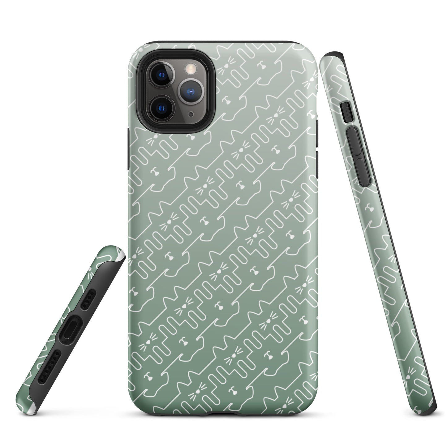Mint Green Pet Pattern iPhone® Case