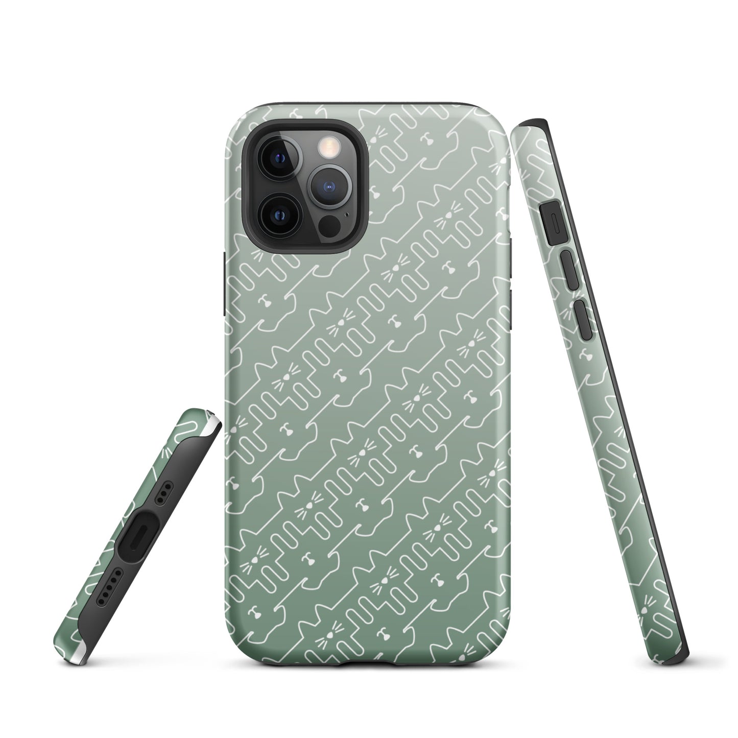 Mint Green Pet Pattern iPhone® Case