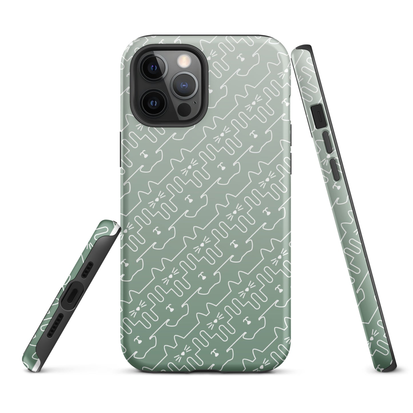 Mint Green Pet Pattern iPhone® Case