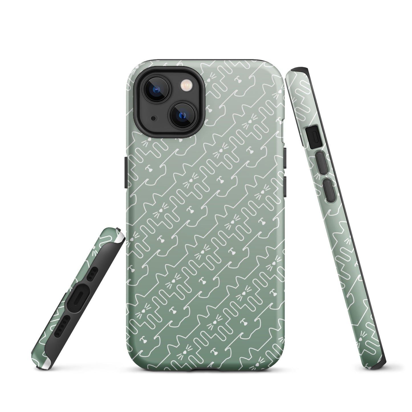 Mint Green Pet Pattern iPhone® Case