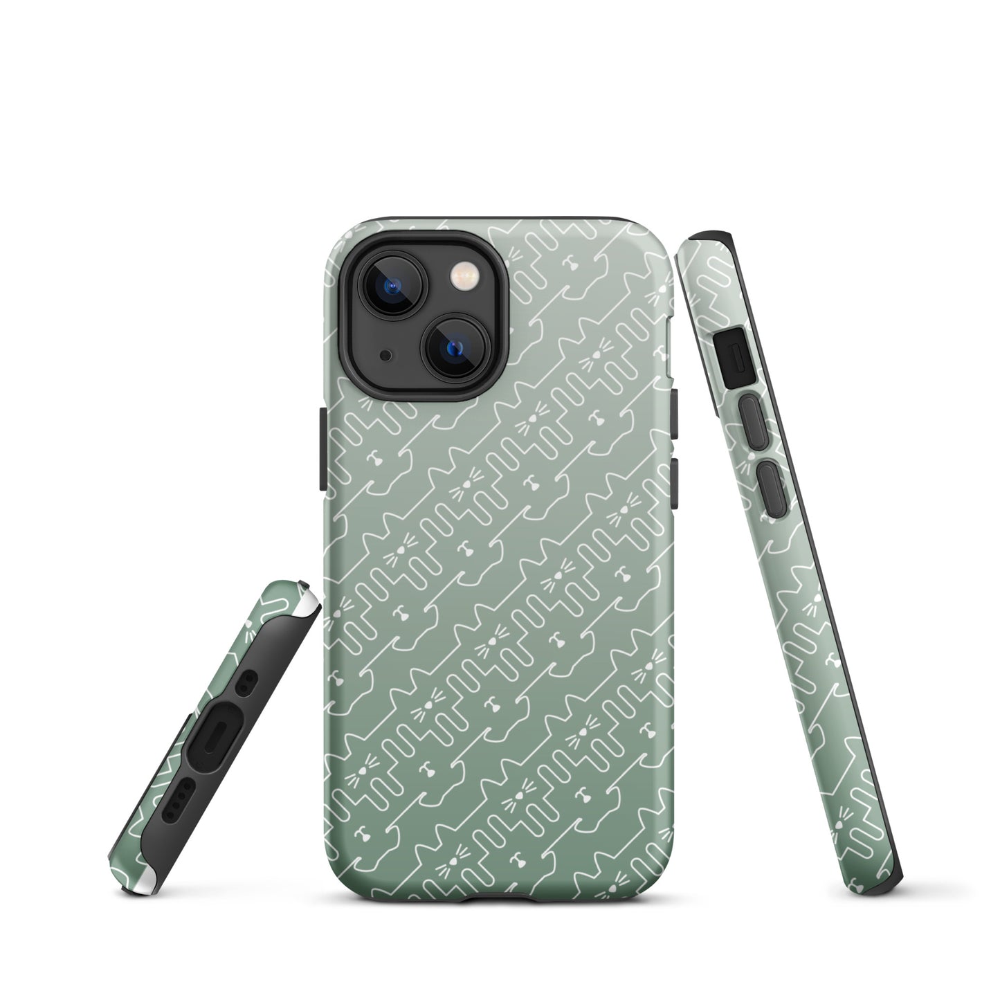 Mint Green Pet Pattern iPhone® Case