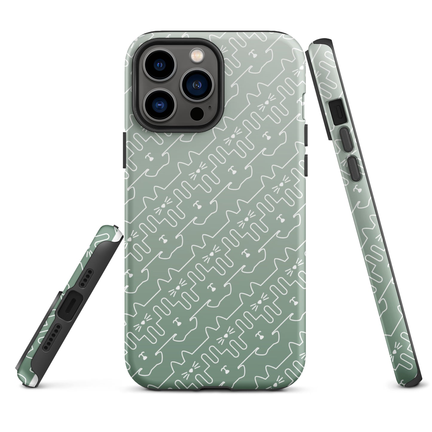 Mint Green Pet Pattern iPhone® Case