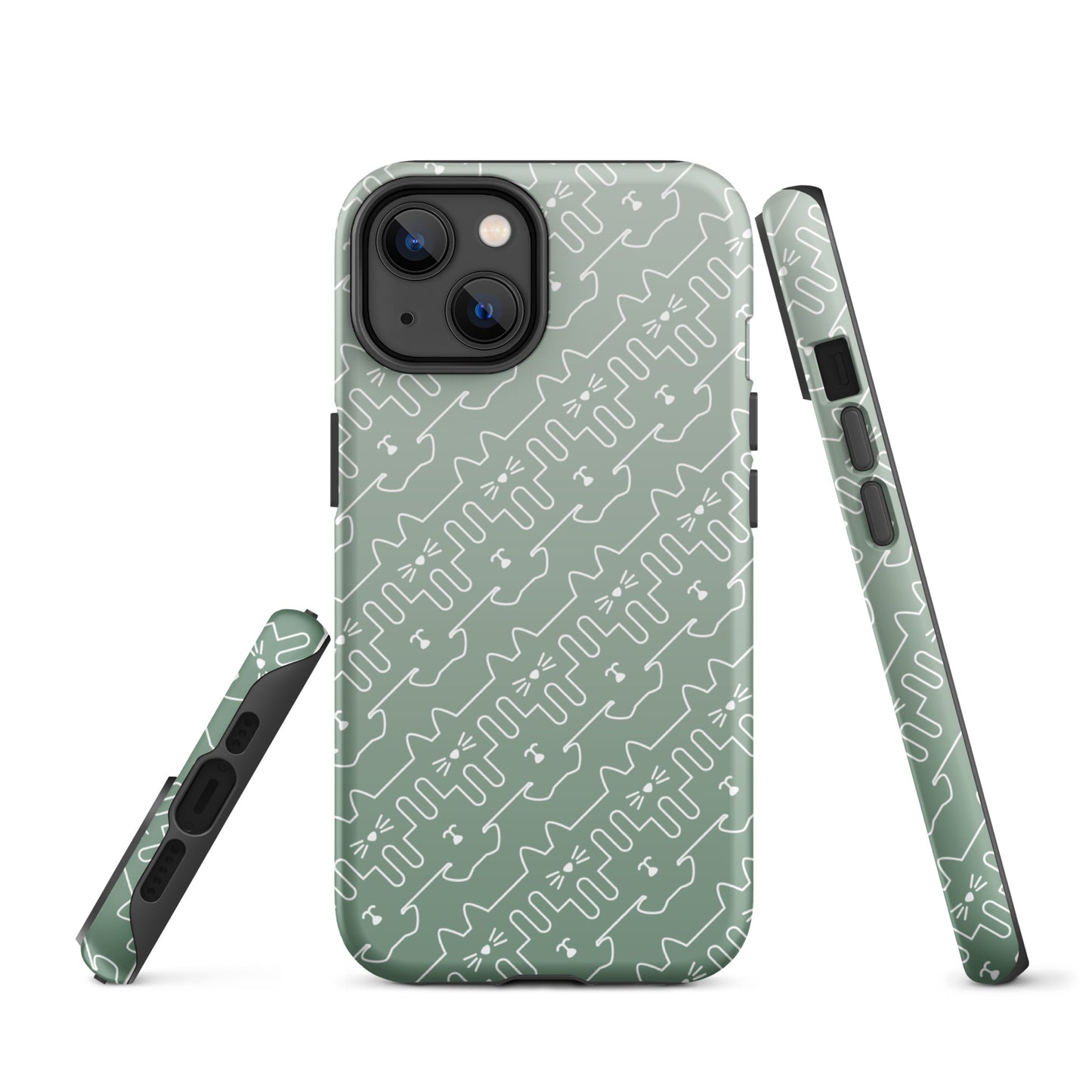 Mint Green Pet Pattern iPhone® Case