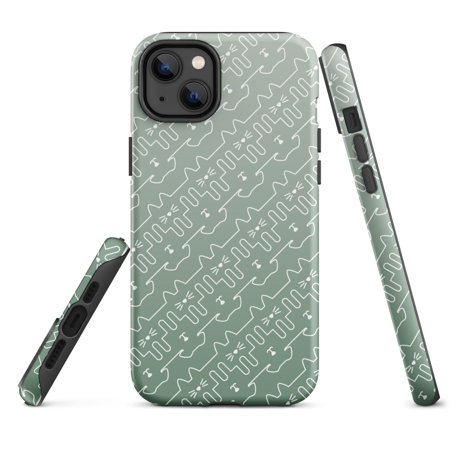 Mint Green Pet Pattern iPhone® Case
