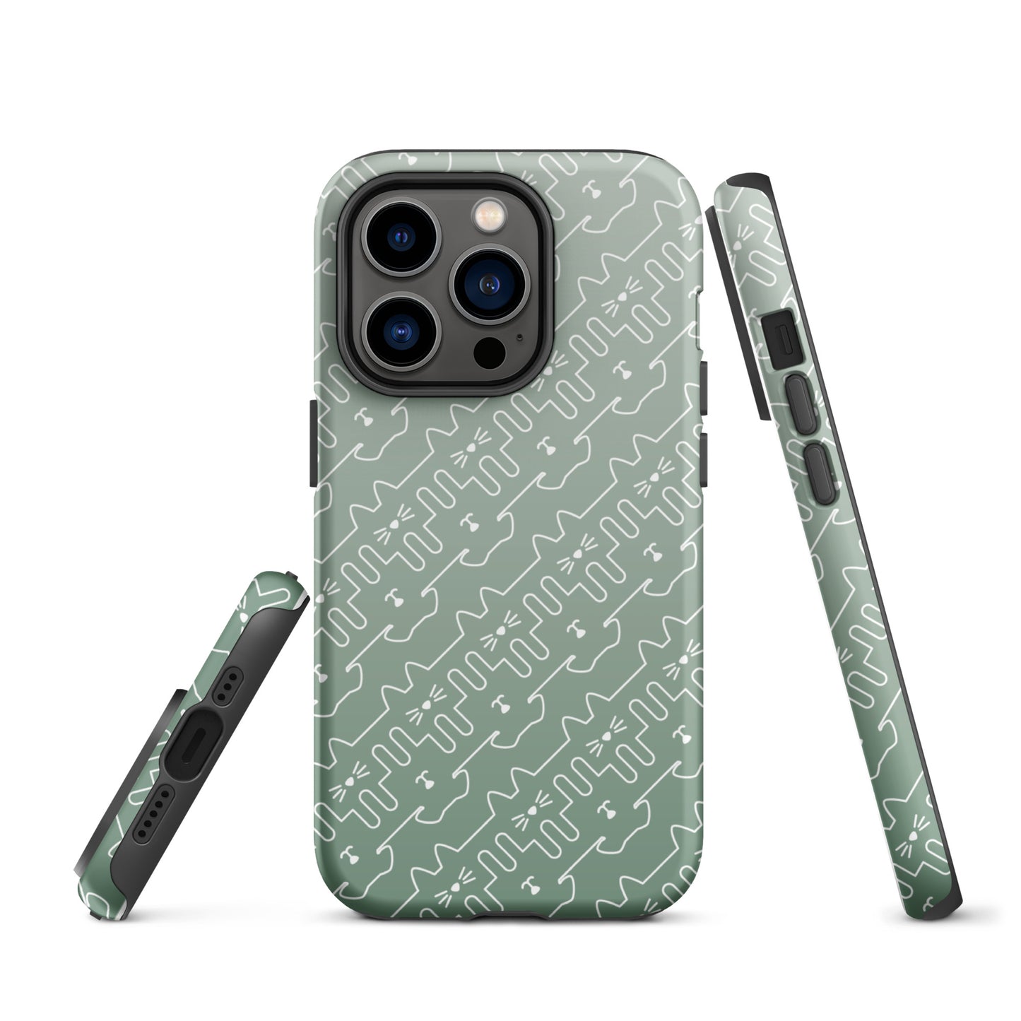 Mint Green Pet Pattern iPhone® Case